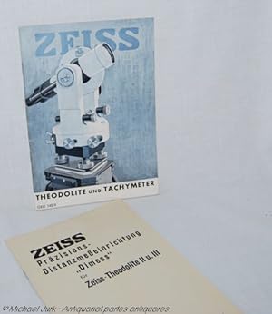 ZEISS - Theodolite und Tachymeter. - Optische Distanzmesser, Kippregeln, geodätische Spezialgerät...