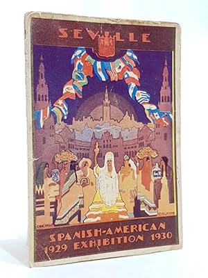 Sevilla: Exposición Universal 1929. Estadillo plegado en 9 con los mapas y las rutas de la Iberoa...