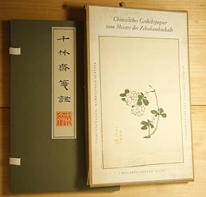 Chinesisches Gedichtpapier vom Meister der Zehnbambushalle. Mit 24 Faksimiles in der Originalgröß...