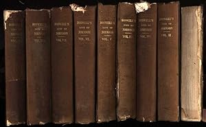 Bild des Verkufers fr Life of Samuel Johnson. LL.D. including a Journal of his tour to the Hebrides [9 of 10 Volumes only - missing Vol. 9] zum Verkauf von Sapience Bookstore