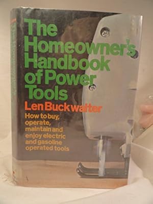 Imagen del vendedor de The homeowner's handbook of power tools a la venta por Redux Books