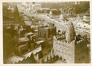 "VUE PERSPECTIVE DU PALAIS DE L'A.O.F." Photo de presse originale KEYSTONE VIEW COMPANY Paris (1931)
