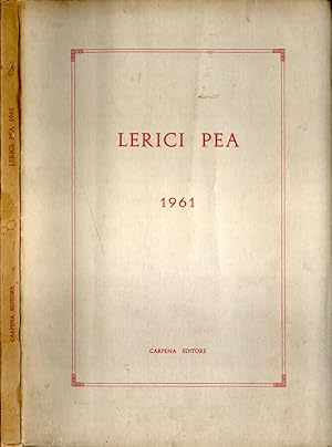 Immagine del venditore per Lerici Pea 1961 venduto da Biblioteca di Babele