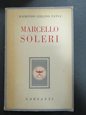 Immagine del venditore per Collino Pansa Raimondo. Marcello Soleri. Garzanti. 1948-I venduto da Amarcord libri