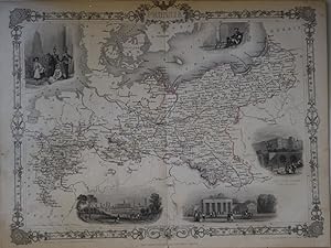 Prussia 1850 Tallis Map