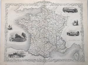 France 1850 Tallis Map