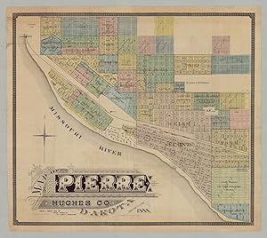 Map of Pierre Hughes Co. Dakota. Carefully compiled from the official records by Wm. C. Garrett, ...