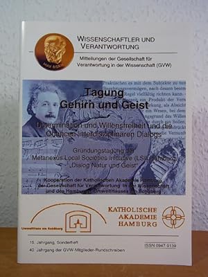 Bild des Verkufers fr Wissenschaftler und Verantwortung. Mitteilungen der Gesellschaft fr Verantwortung in der Wissenschaft (GVW). 15. Jahrgang, Sonderheft / 40. Jahrgang der GVW-Mitglieder-Rundschreiben zum Verkauf von Antiquariat Weber