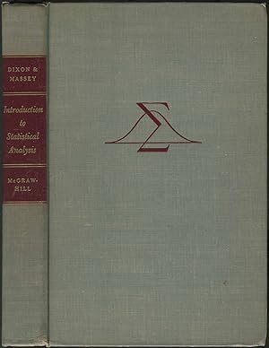 Seller image for Introduction to Statistical Analysis for sale by Between the Covers-Rare Books, Inc. ABAA