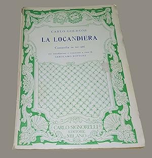 La Locandiera Carlo Goldoni Carlo Signorelli Editore Milano 1963 Commedia