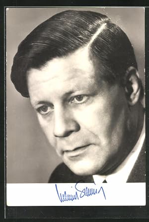 Bild des Verkufers fr Ansichtskarte Helmut Schmidt, SPD-Politiker und ehemaliger Bundeskanzler zum Verkauf von Bartko-Reher