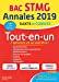 Seller image for Tout-en-un, Bac Stmg : Annales 2019, Sujets Et Corrigs, Sujets 2018 Inclus : conomie, Droit, Manag for sale by RECYCLIVRE