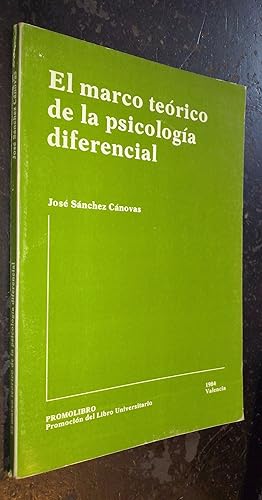 Bild des Verkufers fr El marco terico de la psicologa diferencial zum Verkauf von Librera La Candela