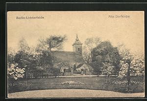 Bild des Verkufers fr Ansichtskarte Berlin-Lichterfelde, Alte Dorfkirche im Frhling zum Verkauf von Bartko-Reher