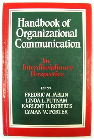Immagine del venditore per Handbook of Organizational Communication: An Interdisciplinary Perspective venduto da PsychoBabel & Skoob Books