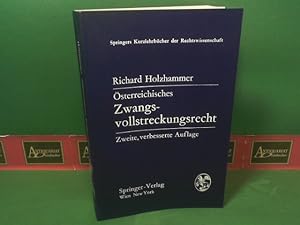 Imagen del vendedor de sterreichisches Zwangsvollstreckungsrecht. (= Springers Kurzlehrbcher der Rechtswissenschaft). a la venta por Antiquariat Deinbacher