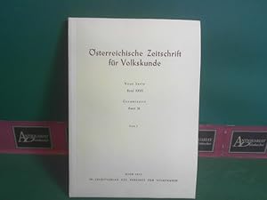 Imagen del vendedor de sterreichische Zeitschrift fr Volkskunde. Neue Serie Band XXVII. Gesamtserie, Band 76, Heft 3. a la venta por Antiquariat Deinbacher