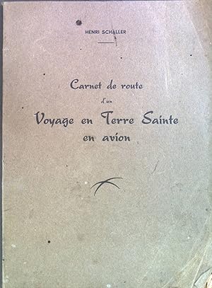 Carnet de route d'un Voyage en Terre Sainte en avion.