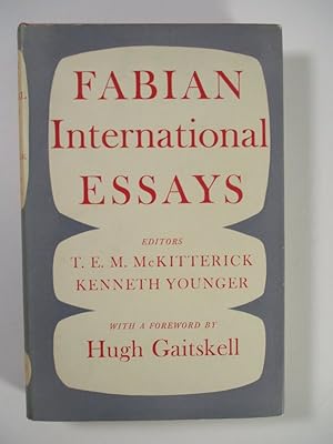 Bild des Verkufers fr Fabian International Essays. zum Verkauf von Antiquariat Bookfarm