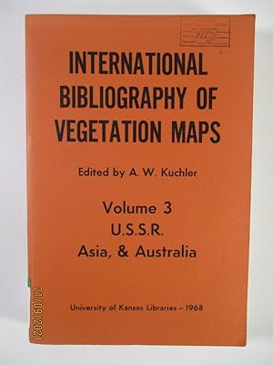 Image du vendeur pour Vegetation Maps Of The Union Of Soviet Socialist Republics Asia, & Australia. (= International Bibliography Of Vegetation Maps. Volume 3) mis en vente par Antiquariat Bookfarm