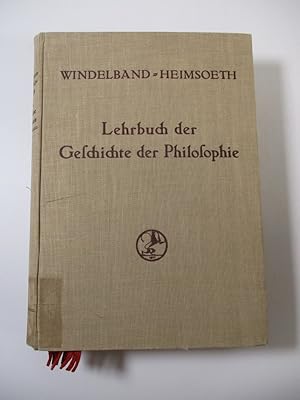 Imagen del vendedor de Lehrbuch der Geschichte der Philosophie. a la venta por Antiquariat Bookfarm