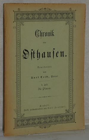 Chronik von Osthausen. 3. Heft: Die Pfarrer.