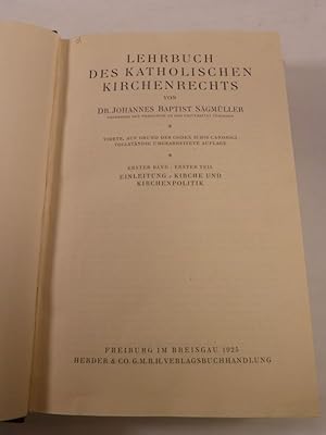 Bild des Verkufers fr Lehrbuch des katholischen Kirchenrechts zum Verkauf von Antiquariat Bookfarm