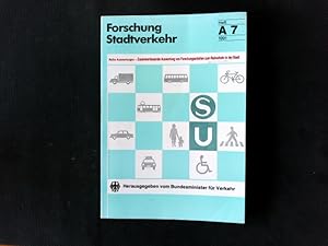 Bild des Verkufers fr Aufbereitung von Ergebnissen der Stadtverkehrsforschung. Zusammenfassende Auswertung von Forschungsarbeiten zum Radverkehr in der Stadt. Reihe Auswertungen ; H. A 7 Reihe Auswertungen - Zusammenfassende Auswertung von Forschungsarbeiten zum Radverkehr in der Stadt zum Verkauf von Antiquariat Bookfarm