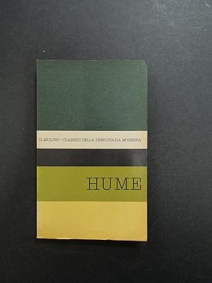 Image du vendeur pour Hume. A cura di Giarrizzo Giuseppe. Il Mulino. 1962 mis en vente par Amarcord libri