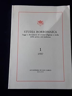 AA. VV. Studia borromaica 1. Biblioteca Ambrosiana. 1987 - I