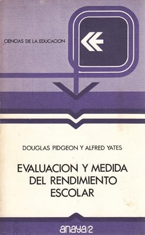 Image du vendeur pour EVALUACIN Y MEDIDA DEL RENDIMIENTO ESCOLAR mis en vente par Librera Vobiscum