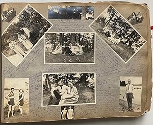 Vintage Scrapbook Notebook with Movie Star Photo Clippings (c.1920-30s –