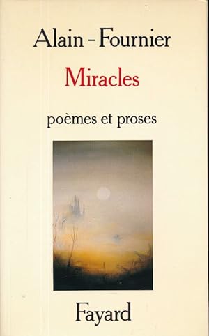 Image du vendeur pour Miracles. Pomes et proses mis en vente par LIBRAIRIE GIL-ARTGIL SARL