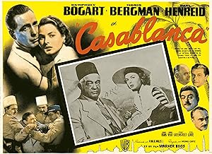 "CASABLANCA" Réalisé par Michael CURTIZ en 1942 avec Humphrey BOGART, Ingrid BERGMAN / Affiche or...