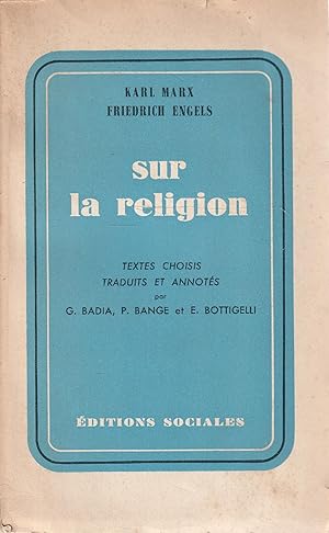 Image du vendeur pour Sur la religion - Karl Marx, Friedrich Engels mis en vente par Messinissa libri