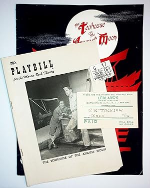 THE TEAHOUSE OF THE AUGUST MOON: Playbill, Souvenir Playbook, and Ticket Stub