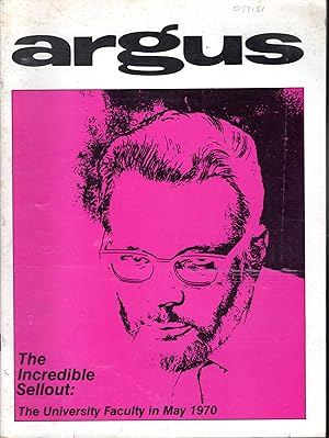Bild des Verkufers fr Argus Magazine: Volume 6, No. 1: October, 1970: The Great Sellout zum Verkauf von Dorley House Books, Inc.