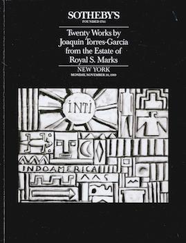 Twenty Works by Joaquin Torres-García from the Estate of Royal S. Marks. November 20, 1989. Sale ...