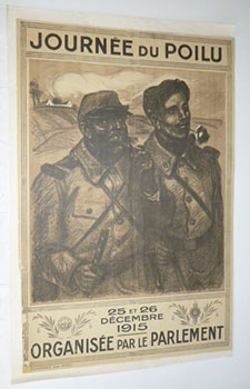 Journée du Poilu. 25 et 26 Décembre 1915. Organisée par le parlement. First edition of the poster.