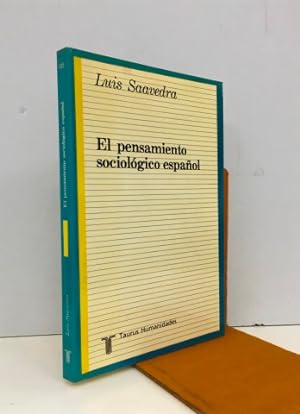 El pensamiento sociológico español.Firmado y dedicado por el autor.