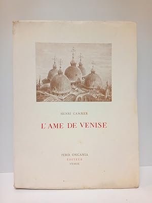 Imagen del vendedor de L'Ame de Venise a la venta por Librera Miguel Miranda