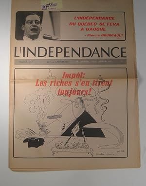 Seller image for L'Indpendance. Volume 5, numro 7 : 1er au 15 fvrier 1967 for sale by Librairie Bonheur d'occasion (LILA / ILAB)