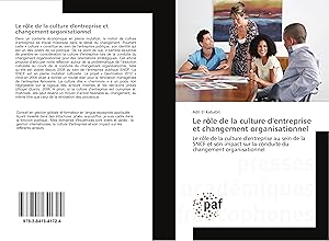 Imagen del vendedor de Le rle de la culture d\ entreprise et changement organisationnel a la venta por moluna