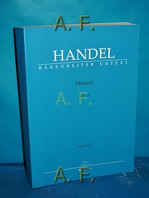 Seller image for Messiah HWV 26. Vocal Score Handel Brenreiter Urtext. for sale by Antiquarische Fundgrube e.U.