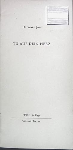 Seller image for Tu auf dein Herz. for sale by books4less (Versandantiquariat Petra Gros GmbH & Co. KG)