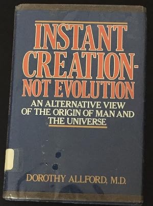 Instant creation--not evolution