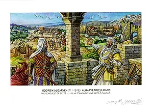"MOORISH ALGARVE / ALGARVE MUCULMANO" Set de 3 gravures originales de RIGO 23 dans leur emboitage...