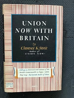 Seller image for Union Now with Britain for sale by Cragsmoor Books