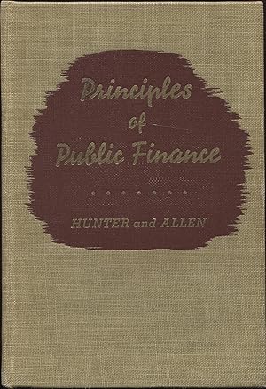 Imagen del vendedor de Principles of public Finance a la venta por RT Books