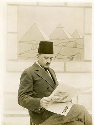 "Gabriel TAKLA BEY Directeur du journal AL-AHRAM" Photo de presse originale (début des années 30)